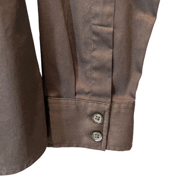 Banana Republic Charcoal Gray Button-Down Top - Picture 3 of 7